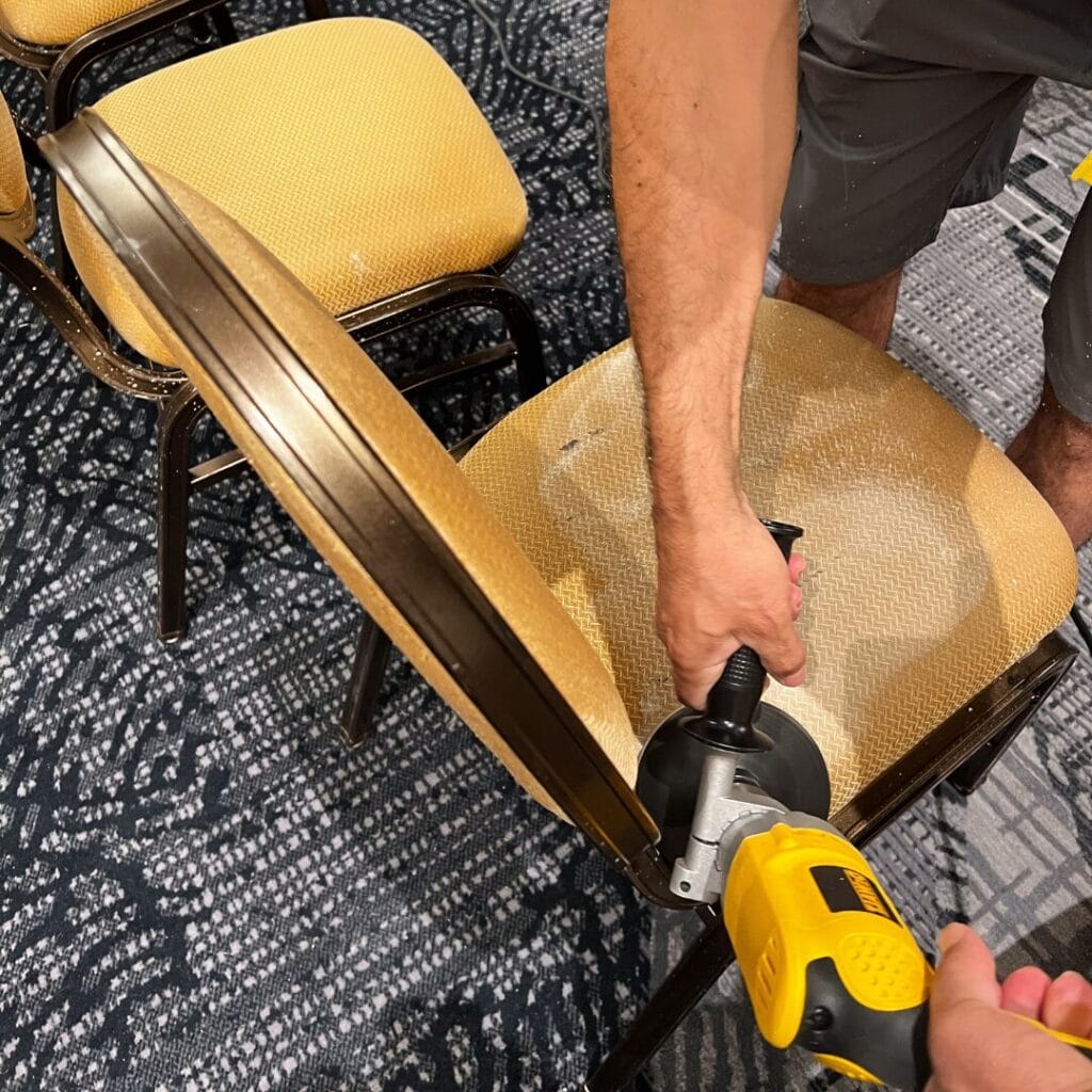 Upholstery cleaning by American Commercial Cleaning