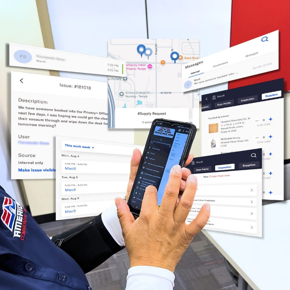 CleanSmarts Section showing the power of our cleaning app