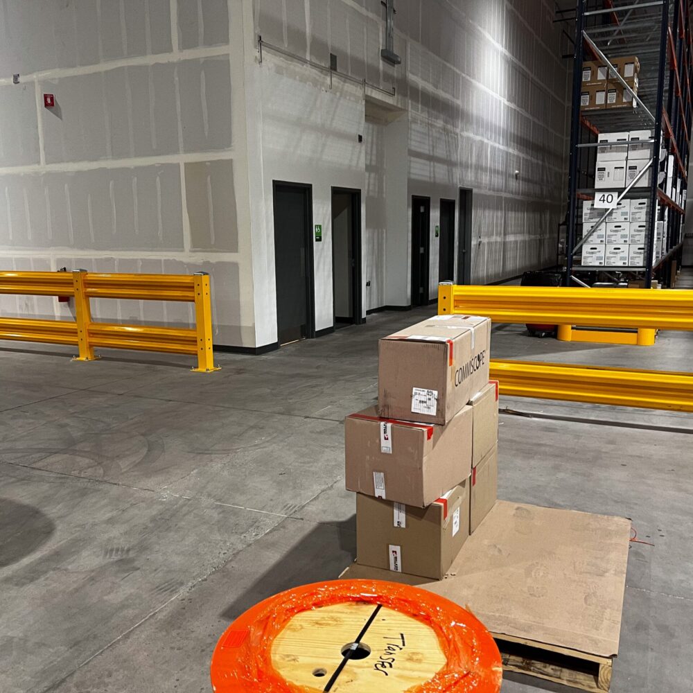 A clean industrial warehouse, cleaned by American Commercial Cleaning